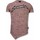 Textiel Heren T-shirts korte mouwen Local Fanatic Longfit Asymric Embroidery Patches Roze