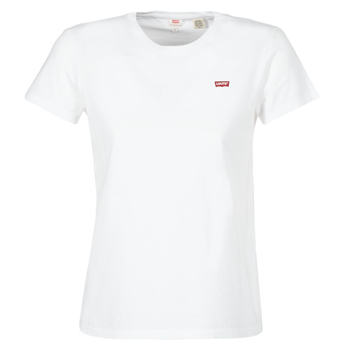 Italiaans Denk vooruit Achterhouden Levi's PERFECT TEE Wit - Gratis levering | Spartoo.nl ! - Textiel T-shirts  korte mouwen Dames € 21,59