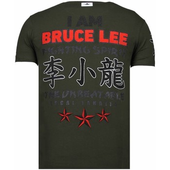 Local Fanatic Fighter Bruce Lee Rhinestones Groen