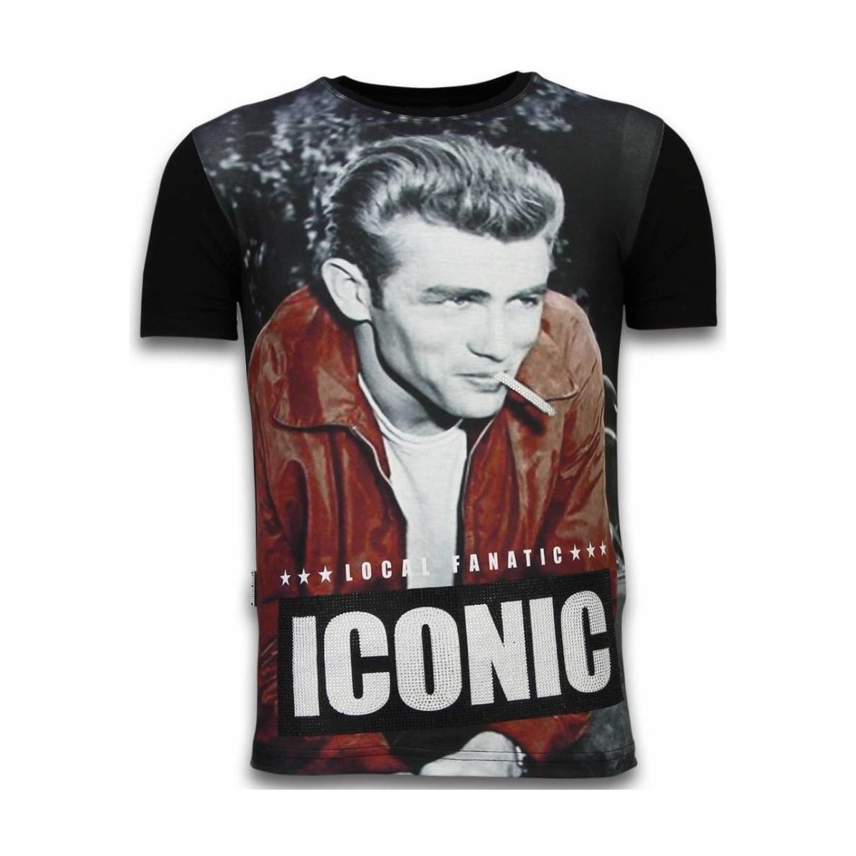 Textiel Heren T-shirts korte mouwen Local Fanatic James Dean Iconic Digital Zwart