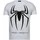 Textiel Heren T-shirts korte mouwen Local Fanatic The Beast Spider Rhinestone Wit