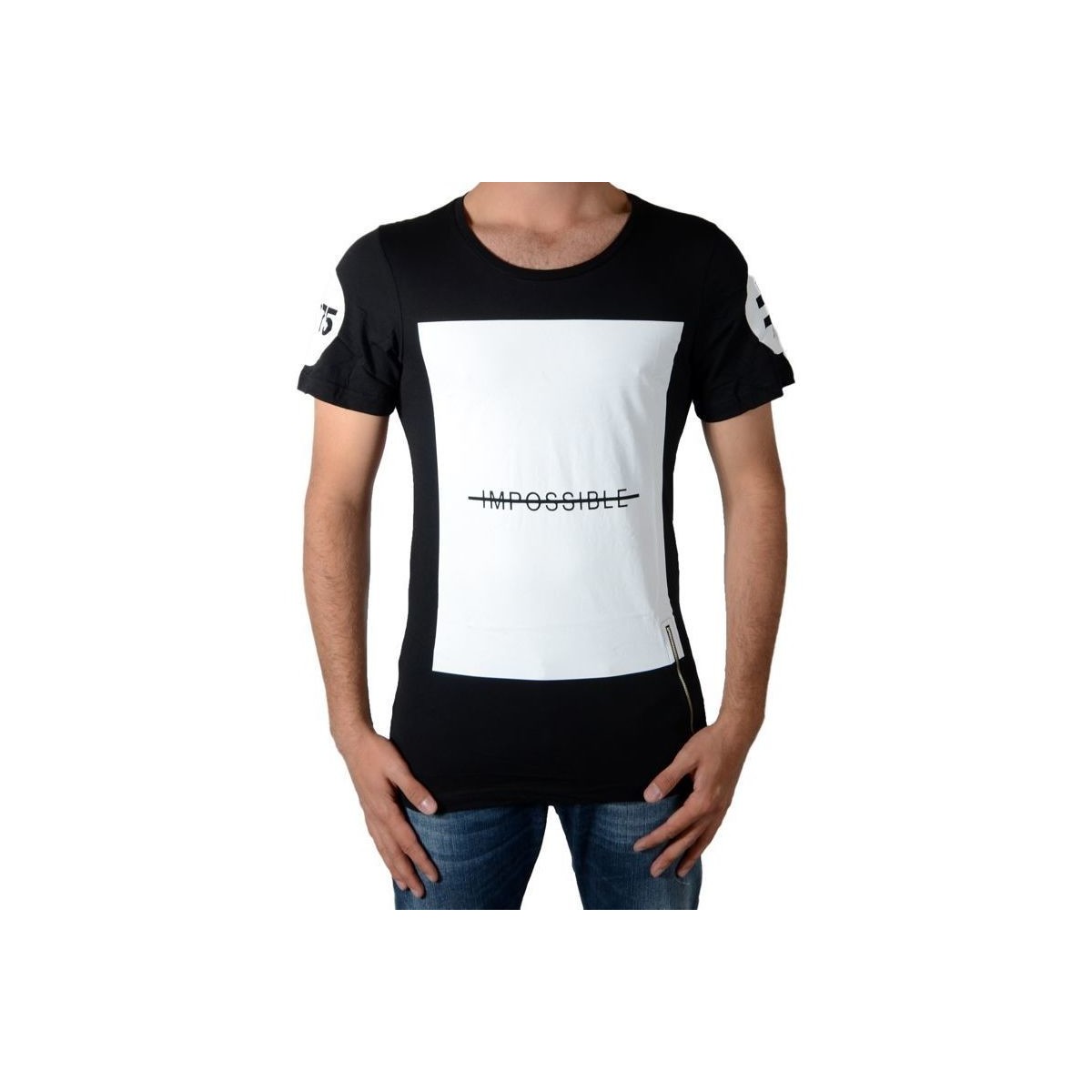 Textiel Heren T-shirts korte mouwen Celebry Tees 58601 Zwart