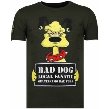 Local Fanatic Bad Dog Rhinestone Groen