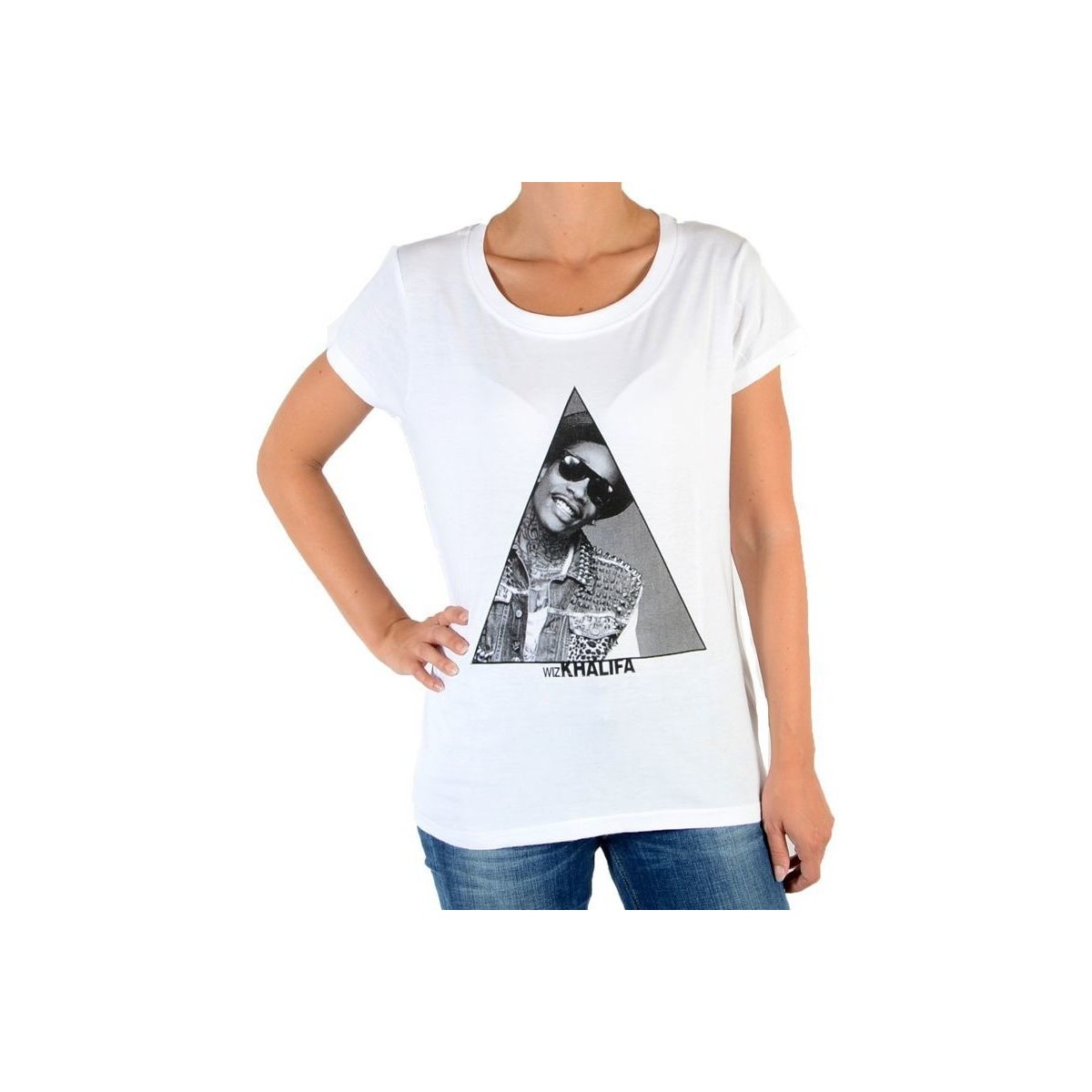 Textiel Dames T-shirts & Polo’s Eleven Paris 32628 Wit