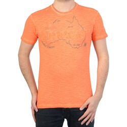 Textiel Heren T-shirts korte mouwen Geographical Norway 79849 Oranje