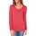 Textiel Dames T-shirts met lange mouwen Tom Tailor Lara Stretch Longsleeve Rouge Rood