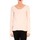 Textiel Dames T-shirts met lange mouwen By La Vitrine T-shirt Empiècement Pailleté 2119 Rose Poudre Roze