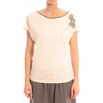 Textiel Dames T-shirts korte mouwen Blune T-Shirt Libre Comme l'Air LCL-TF02E13 Rose Roze