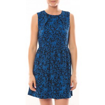 Textiel Dames Jurken Vero Moda Robe Noel SL Mini Dress Mix Wall 10087646 Bleu Blauw