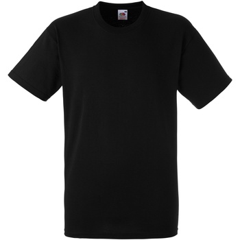 Textiel Heren T-shirts korte mouwen Fruit Of The Loom 61212 Zwart