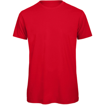 Textiel Heren T-shirts met lange mouwen B And C TM042 Rood