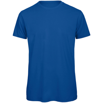 Textiel Heren T-shirts met lange mouwen B And C TM042 Blauw
