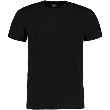 Textiel Heren T-shirts met lange mouwen Kustom Kit KK504 Zwart