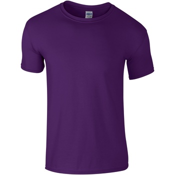 Textiel Heren T-shirts korte mouwen Gildan Soft-Style Violet