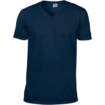 Textiel Heren T-shirts korte mouwen Gildan 64V00 Blauw
