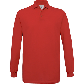Textiel Heren Polo's lange mouwen B And C PU414 Rood