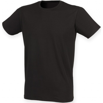 Textiel Heren T-shirts korte mouwen Skinni Fit SF121 Zwart