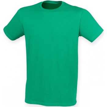 Textiel Heren T-shirts korte mouwen Skinni Fit SF121 Groen