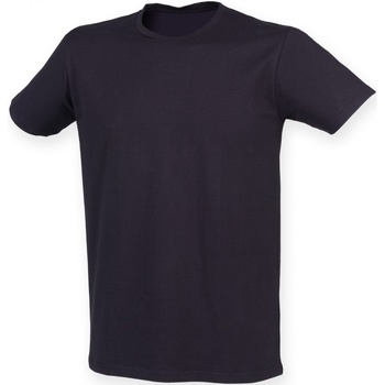 Textiel Heren T-shirts korte mouwen Skinni Fit SF121 Blauw