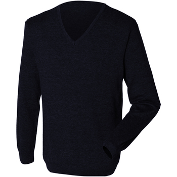 Textiel Heren Sweaters / Sweatshirts Henbury 12 Gauge Blauw