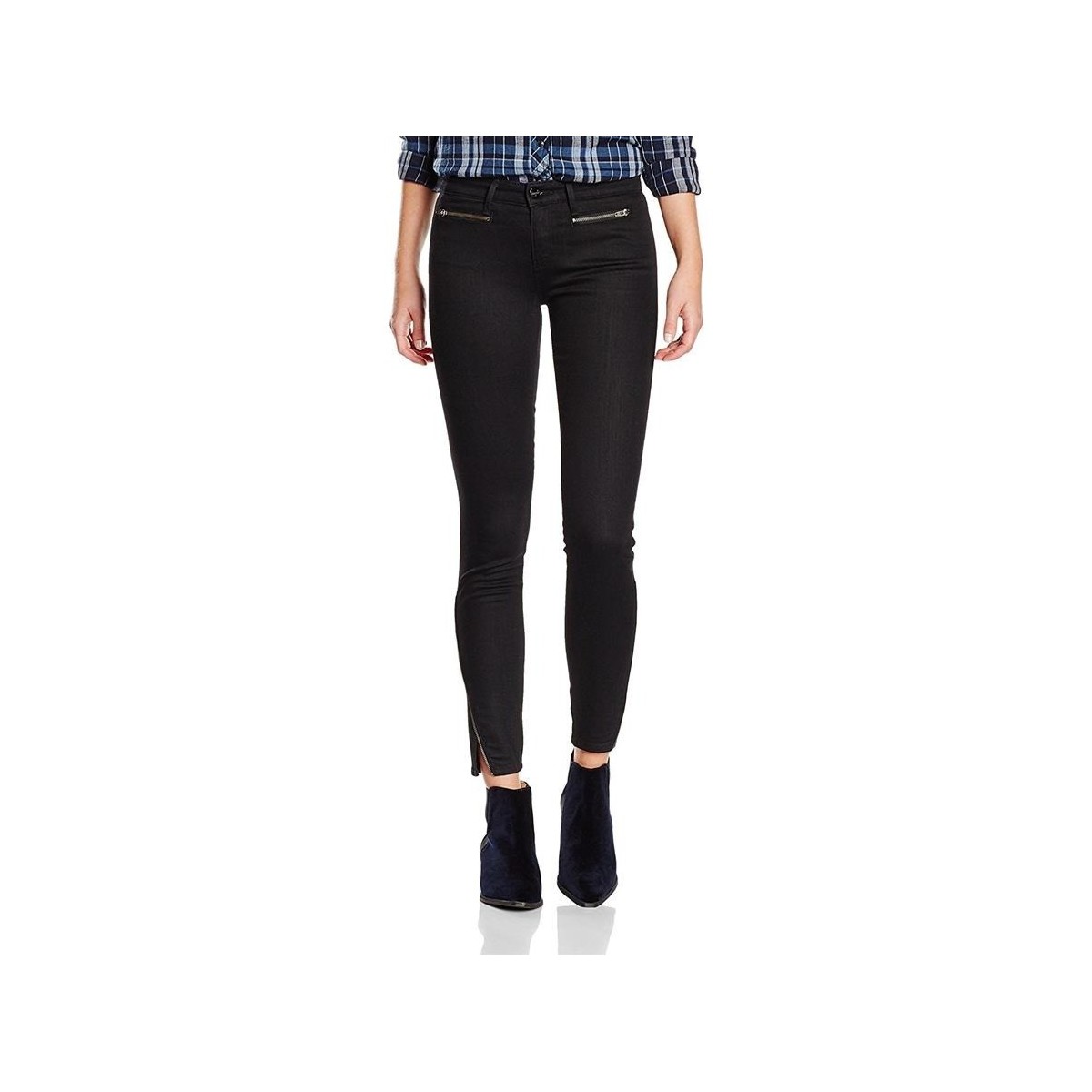 Textiel Dames Skinny Jeans Wrangler ® Corynn Perfect Black W25FCK81H Zwart