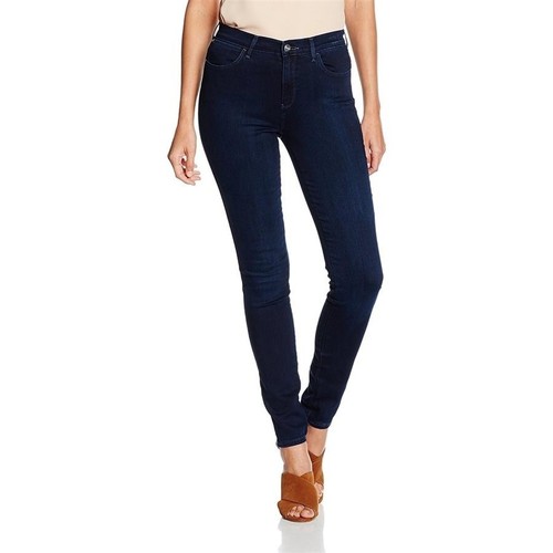 Textiel Dames Skinny Jeans Wrangler High Skinny W27HBV78Z Blauw