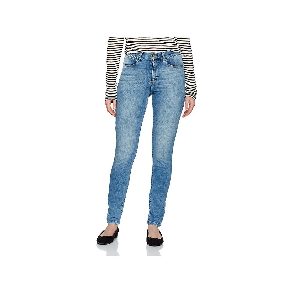 Textiel Dames Skinny Jeans Wrangler ® High Rise Skinny 27HX794O Blauw