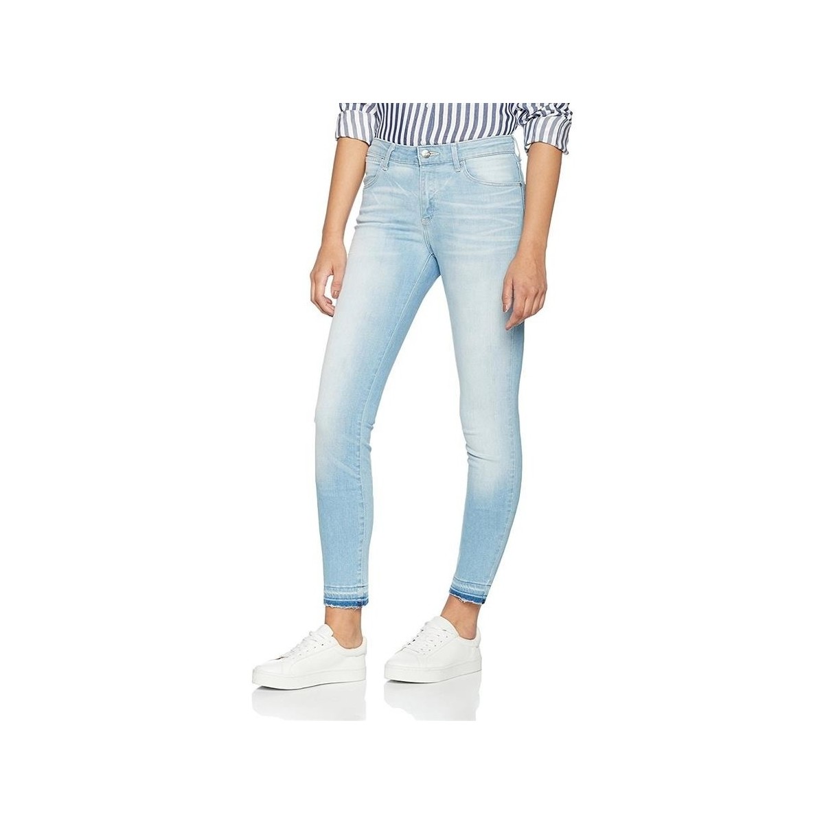 Textiel Dames Skinny Jeans Wrangler Skinny Sunkissed W28KLE86K Blauw