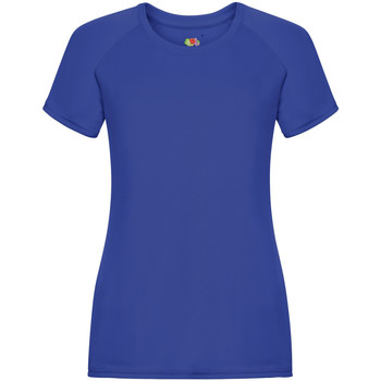 Textiel Dames T-shirts met lange mouwen Fruit Of The Loom 61392 Blauw