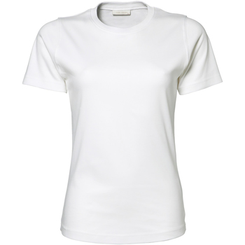 Textiel Dames T-shirts korte mouwen Tee Jays Interlock Wit