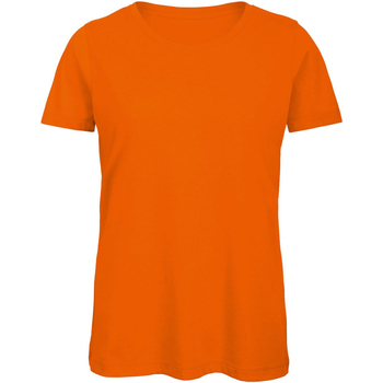 Textiel Dames T-shirts met lange mouwen B And C TW043 Oranje