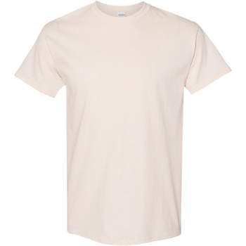 Gildan Heren Zwaar Katoenen Korte Mouw T-Shirt (Natuurlijk)