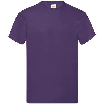 Textiel Heren T-shirts korte mouwen Fruit Of The Loom SS12 Violet