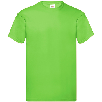 Textiel Heren T-shirts korte mouwen Fruit Of The Loom SS12 Groen