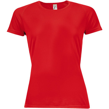 Textiel Dames T-shirts korte mouwen Sols 01159 Rood