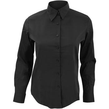 SOLS Dames/dames Eden Long Sleeve Fitted Work Shirt (Zwart)