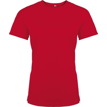 Textiel Dames T-shirts met lange mouwen Kariban Proact PA439 Rood