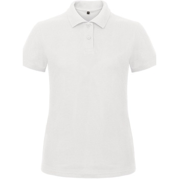 Textiel Dames Polo's korte mouwen B And C ID.001 Wit