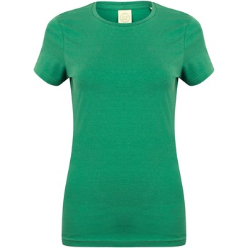 Textiel Dames T-shirts korte mouwen Skinni Fit SK121 Groen