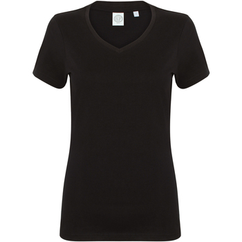 Textiel Dames T-shirts korte mouwen Skinni Fit SK122 Zwart