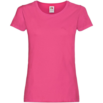 Textiel Dames T-shirts korte mouwen Fruit Of The Loom 61420 Multicolour