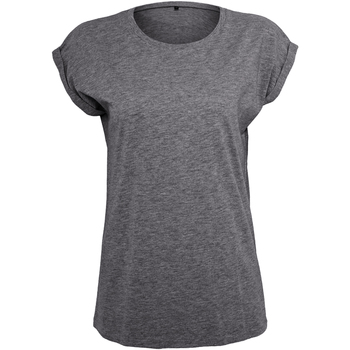 Textiel Dames T-shirts met lange mouwen Build Your Brand Extended Grijs