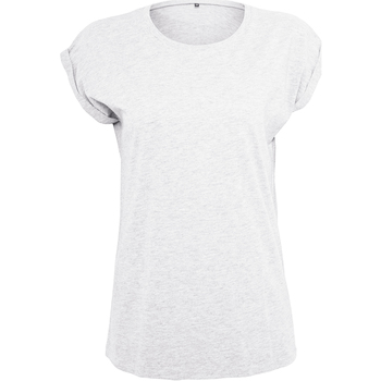 Textiel Dames T-shirts met lange mouwen Build Your Brand Extended Wit
