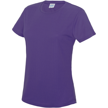 Textiel Dames T-shirts met lange mouwen Awdis JC005 Violet